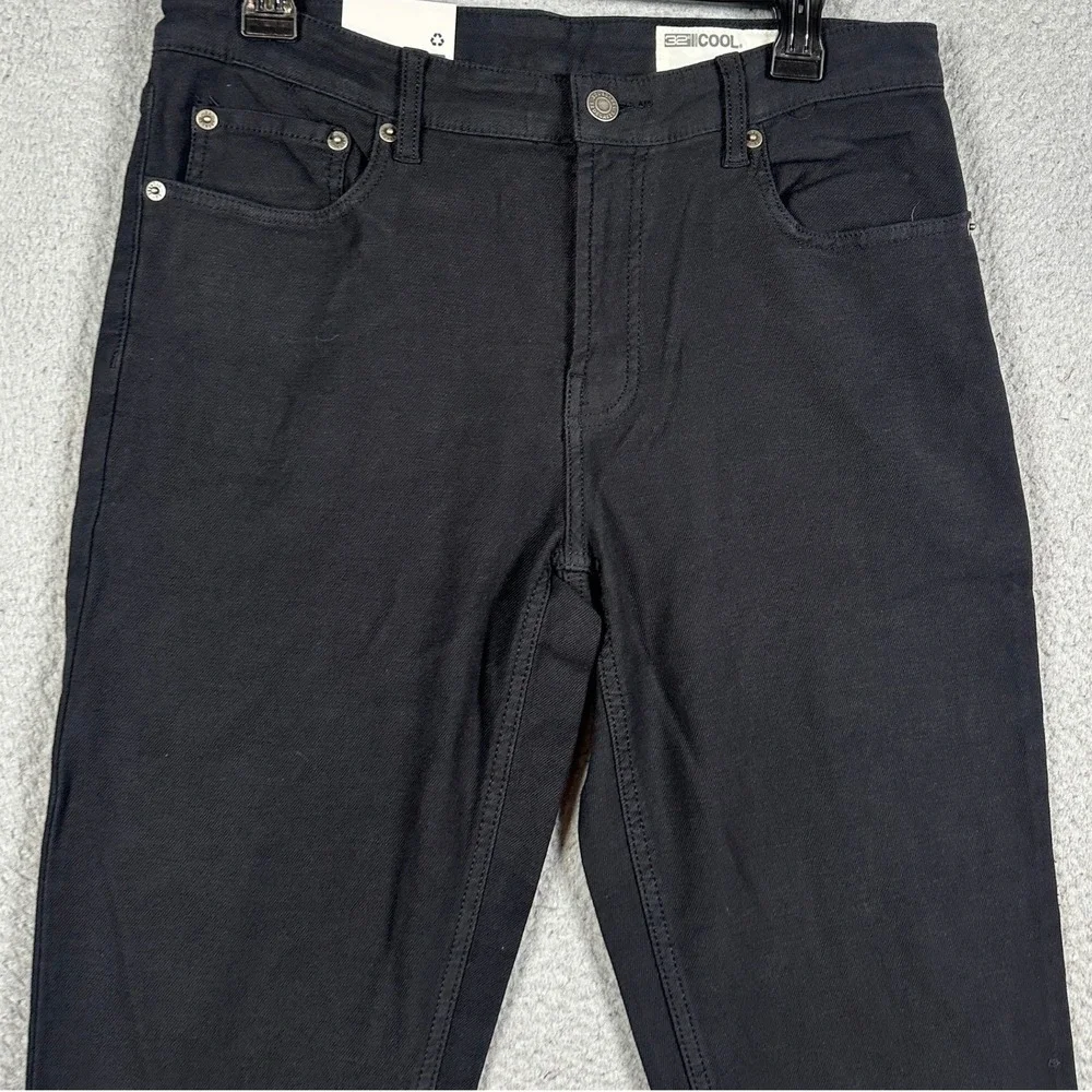 NEW 32 Degrees Cool Jeans Mens 30X30 Black Slim Straight 5-Pocket Stretch Denim